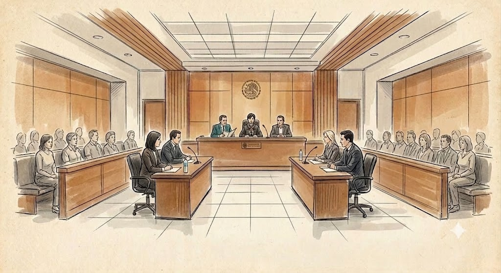 Sala de juicio oral - vista general