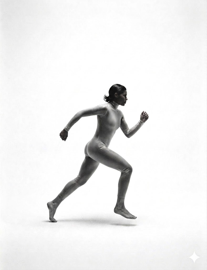 Atleta en movimiento